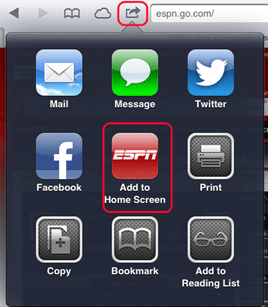 iOS 6 Shortcut Icon